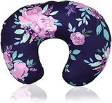 Purple Floral Nursing Pillow Cover,