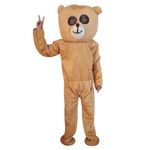 Kidhap Professional Mascot For Prank Fancy Dress Costume|Events,Theme And Birthday Party-(Hippoo-Crm) - Metal, Brown