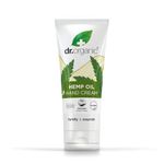 Dr Organic Hemp Oil Hand & Nail Cream, Moisturising, Restoring, Mens, Womens, Natural, Vegan, Cruelty-Free, Paraben & SLS-Free, Recycled & Recyclable, Organic, 100ml, Packaging may vary