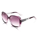 FEISEDY Women Square Reading Sunglasses Sparkling Composite Shiny Frame Sun Reader Glasses B2923