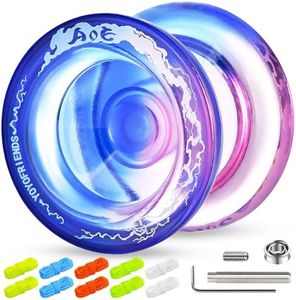 AOE Professional Responsive Yoyo for Kids 8-12 or Above Beginners, Pro Finger Spin Trick Yoyo with Unresponsive Yoyo Bearing for Adults, Dual Purpose Yoyo Ball with 10 Yoyo Strings, Yoyo Accessory Set