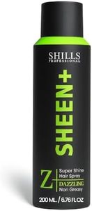 SOLDRIGHT SHOP Sheen+ Professional Super Shine Hair Spray, Dazzling Non Greasy, Spray For Men & Women | Frizz Control,Apply To Dry Hair, Long Lasting Style (1 Pcs.)