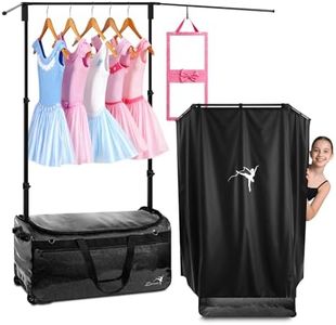 Dance Bag with Garment Rack and Curtain, 28" Glitter Dance Competition Bag