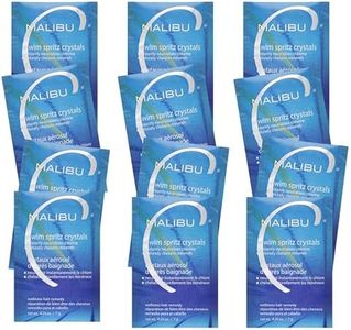 Malibu C Swim Spritz Crystals - Freshly Activated Vitamin C Hair and Skin Spray for Post-Swim Chlorine Removal - 100% Vegan and Cruelty-Free (12 Packets)