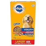 PEDIGREE VITALITY+ Adult Dry Dog Food, Hearty Beef and Vegetable Flavour, 20kg (Pack of 1)