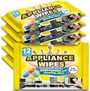 NXPPYY 72Pcs Appliance Wipes for Cleaning Washing Machine, Dryer Stainless Steel Refrigerator, Glass Cooktop, Microwave, Dishwasher, Counter, Tile
