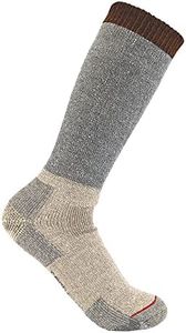 Carhartt Men's Heavyweight Wool Blend Boot Sock, Heather Grey Cream, X-Large