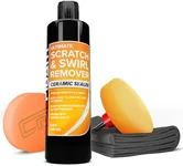 Carfidant Scratch and Swirl Remover - Car Scratch Remover for Vehicles Paint - Polishing Compound for Cars - Paint Restorer Kit with Pad, Microfiber and Drill Attachment
