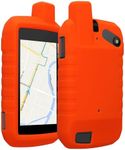 kwmobile Case Compatible with Garmin Montana 700i /750i - GPS Handset Navigation System Soft Silicone Skin Protective Cover - Orange