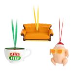 Grupo Erik Friends Christmas Ornaments | Set Of 3 - Cup & Turkey & Sofa | Friends Merchandise | Friends TV Show Gifts | Christmas Hanging Ornament | Christmas Decorations