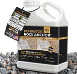 Dominator Rock Anchor 1 Gallon - Rock Glue for Landscaping Gravel & Stone, Ready to Spray, Locks in River Rock, Pea Gravel & Decorative Rock, Prevents Scattering & Washouts, Water-Based