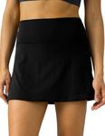 Colorfulkoala Women's Dreamlux Tennis Skort High Waisted Athletic Golf Casual Skirts Built-in Shorts with 2 Pockets (XXL, Black)