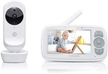 Motorola EASE34 Video Baby Monitor - 4.3-Inch Color Display Parent Unit, 2-Way Talk Audio, 5 Lullabies - Infrared Night Vision, Room Temperature Monitoring, Digital Zoom, 1000ft Long Range