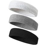 YUANQIAN Sport Elastics Sweatband Absorbent Yoga Hairband Running Outdoor Fitness Headband Anti Sweat Hair Band (3PCS)