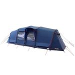 Berghaus Air 600 Nightfall Tent for 6 People with Bedrooms, Living Area, 6 Man, Inflatable, Easy to Pitch, Tunnel, Large and Spacious, Family Camping, Festivals, 6000mm HH, Blue