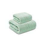 MAXOSHINE Microfiber Towels for Bath Large Size-Super Soft Coral Fleece Bathing Towel Hook Quick Dry Super Absorbent-Bath Towel for Men and Women-70x140 cm, 350 GSM