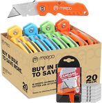 M MEEPO Box Cutter, 20-Pack Tough F