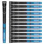 Geoleap ACE-C Golf Grips Set of 13- Cord Rubber, Hybrid Golf Club Grips, Standard/Mdisize, 10 Colors Optional.(Blue, Standard)