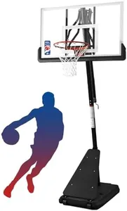 IGL Basketball Hoop Outdoor with 52 Inch Shatterproof Backboard, 10FT Height Portable Basketball Hoop Outdoor, Adjustable Basketball Goal System (Black)