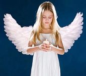 Children's White Feathers, Angel Wings for Kids Adult Cosplay Halloween Party