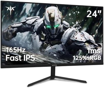 KTC 24" 165Hz Gaming Monitor, FHD(1920x1080p), 1ms, Freesync and Gync Compatible, MPRT, HDR10, 125% SRGB, HDMI2.0DP1.4Headphone, Eyecare, Vesa Support, Tilt, Fast IPS Computer Monitor