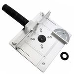 Router Table Insert Plate, 9.4x7.9x0.2 Inch Aluminum Alloy Woodworking Router Table Flip Plate With Clear Scale, Router Table Setup Bars For Router Trimmer Woodworking Wood Tool