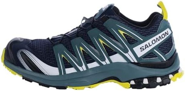 Salomon Men's XA PRO 3D Trail Running Shoes for Men, Navy Blazer/Hydro/Evening Primrose, 9