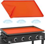 Silicone Griddle Mat Cover for Blackstone 36 Inch Griddle, Heavy Duty Food Grade Silicone Grill Mat, Griddle Accessories for Blackstone, All Season Protective Cover for Blackstone Grill (Orange)