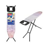 NEW Vileda Diamond Ironing Board, Ironing Board for Steam Ironing Stations, Ironing Surface 120 x 38 cm, Titanium-Coated Ironing Cover, Height-Adjustable, Sturdy Frame, TÜV-Certified, Eco-Pack