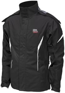 KEMIMOTO Rain Suit for Men, Motorcycle Rain Gear Waterproof Powersports Heavy-duty Rain Gear