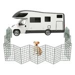 P Dot Wolf Dog Pen - 10ft Foldable Dog Fence - Outdoor Puppy Play Pen for Caravan, Motorhome, or Tent - Portable Pet Pen for Dogs - Flexible Puppy Cage, Dog Barrier and Dog Playpen for Outdoor