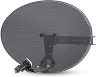 Zone 1 Satellite Dish & Wideband LNB for Sky Q/FreeSat/HD / 4K