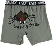 Lazy One Funny Boxer Briefs for Men, Underwear for Men, Barking Spider, X-Large