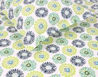 Divine Casa 144 TC 100% Cotton Jaipuri Block Printed Design for King Bed Sheet, Sea Green Bed Spread for King Size, King Bedsheets, 270 X 270 cms