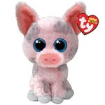 TY Hambo Pig Beanie Boo Regular 14cm - Squishy Beanie Baby Soft Plush Toys - Collectible Cuddly Stuffed Teddy