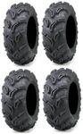 Full set of Maxxis Zilla 27x9-12 and 27x11-12 ATV Mud Tires (4)