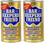 BAR Keepers Friend 340g Twin PK Cleanser & Polish for COOKWARE/Kitchen/Bathroom