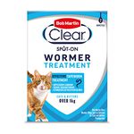 Bob Martin Clear | Spot On Wormer for Cats & Kittens | 100% Effective Tapeworm Treatment (2 Pipettes)