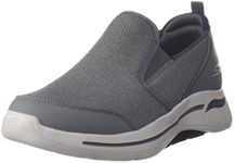 Skechers Mens GO Walk Arch FIT - Goodman Charcoal/Navy Walking Shoe - 9 UK (216183)