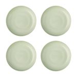 Irida Naturals Unbreakable Wheat Straw Dinner Plates 10 Inch- Set of 4-(Mint Green) Reusable, Lightweight & Eco-Friendly, Microwave, Freezer & Dishwasher Safe, Cut Resistant & Lead-Free