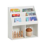 SoBuy® KMB01-W, Children Kids Bookcase Book Shelf Storage Display Rack Organizer Holder