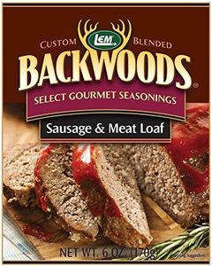 LEM Products Backwoods Sausage and Meatloaf Seasoning, Ideal for Wild Game and Domestic Meat, Seasons Up to 24 Pounds of Meat, 6 Ounce Packet