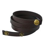 Memoir Wraparound Rockstar Dark Brown tan Belt Bracelet for Men and Women