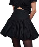 Women Ruffle Mini Bubble Skirt Y2k 