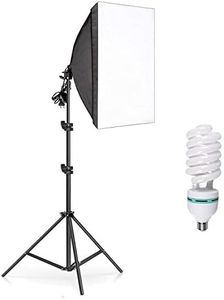 YISITONG Softbox Photography Lighting Kit 20 x 28 inch with 135W E27 Socket 5500K Soft Box Lights, Continuous Lighting for Portraits and Product Shooting