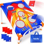 AuntyFey Bean Bag Toss Game for Kids 3-8, Kids Cornhole Game Set for Kid Toddler, Outdoor Outside Game for Kid 3-6, Toddler Yard Outdoor Game, Outdoor Activities for Kid Party Gift Birthday Christmas