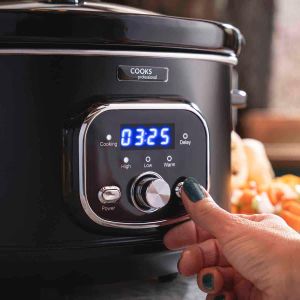 Cooks Professional 8L Slow Cooker – Black