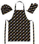 Northwest NFL Green Bay Packers 3-Piece Apron, Oven Mitt and Chef Hat Set, One Size, Team Colors