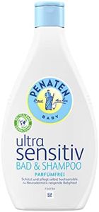Penaten Ultra Sensitive Bath & Shampoo/Mild Wash Gel without Perfume for Gentle Bathing and Washing of Skin and Hair/Also Suitable for Allergy Sufferers, 400 ml