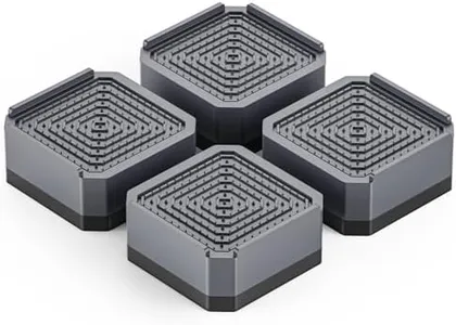 SEISSO Anti Vibration Pads for Washing Machine, Noise Cancelling and Anti-Walk Anti Vibration Washing Machine Support, Pedestal for Washer and Dryer Set of 4